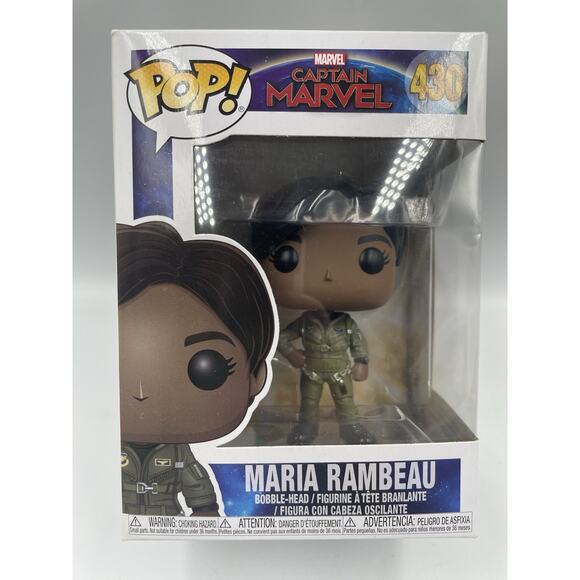 VAULTED Funko POP! MARVEL Captain Marvel #430 MARIA RAMBEAU New In Box - Picture 1 of 6